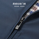 Shanshan three-proof fabric jacket men's spring and autumn business casual smooth anti-wrinkle stand-up collar top windproof warm jacket dark blue L 175/92A