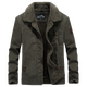 JEEP SPIRIT Cotton Velvet Jacket Men's 2025 Winter Lamb Velvet Cotton Clothes Men's Work Jacket Army Green 3166-Autumn and Winter Plus Velvet 3XL