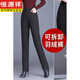 Hengyuanxiang plus fleece pants for women with removable liner for winter large size thickened and warm women's white duck down high-waisted straight cotton pants, women's removable, black XL recommended 115-125 Jin Jin equals 0.5 kg, women's removable