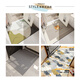 Boli ultra-thin entrance door mats, floor mats, non-stuck door, stain-resistant, non-slip floor mats, entrance door, thin carpets that can be cut with a single touch of glow, 120*240cm (no door jams)