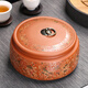 Purple clay tea jar ceramic large sealed jar universal half Jin Jin equal to 0.5 kg black tea green tea Pu'er tea jar household storage jar brown tea jar (sealed jar)