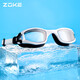 ZOKE洲克女士高清防水防雾游泳镜中大框专业成人男士游泳装备舒适泳镜622501104-6