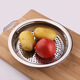 Peizhou dumpling plate stainless steel tray round plate dumpling plate household drain plate dumpling plate creative multi-purpose plate flat plate round flat plate thickened 30cm