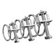 Tianzhuo Hardware 304/201 stainless steel double steel wire hose clamp pipe clamp gas pipe holder water pipe steel structure rubber pipe clamp 304 21-25*2mm 2 pieces