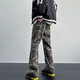 
7 high-quality jeans spring and autumn style camouflage American high street vibe workwear trendy brand hiphop slim fit straight DFFS-671 camouflage M