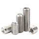Guwanji 304 stainless steel set screw concave end tightening machine rice cup tail headless hexagonal screw Kimi top screw screw M6x8 50 pieces