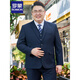ROMON high-end large size suit men's suit plus fat plus fat business formal suit jacket wedding dress casual large size black (single suit top) 185/XXL weight 150-170Jin Jin is equal to 0.5 kg