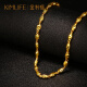 Kimlife Jewelry (KIMLIFE) gold necklace 999 pure gold olive gold chain men's and women's boss chain about 15-15.2 grams long about 50cm