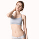 Jinsanta tube top 100% mulberry silk anti-exposure strap tube top with chest pad 2NZF4B405 gray with chest pad L