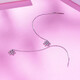 Yuanshengfu's new PT950 high-quality fashion snowflake platinum ear wire platinum earrings 1.46 g