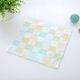 Wenlian square towel, children's towel, male and female baby sweat towel, saliva towel, baby cleansing towel, baby soft absorbent towel, hand towel, small blue and yellow