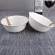 Jinnan pure white bone china bowl rice bowl soup bowl Jingdezhen tableware household ceramic large noodle bowl soup pot single 6-inch noodle bowl