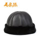 Ma Juyuan Men's Winter Landlord Hat Middle-aged and Elderly Fur Hat New Sheepskin Plus Velvet A Fur Six and a Half Hat A Fur Six and a Half Black 61cm