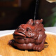 Hidden pot world Yixing three-legged golden toad purple sand tea pet home hidden tea play tea ceremony tea set ornaments good luck in the head good luck in the head