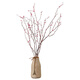 Aesthetic hacker, dried plum blossoms, real flowers in vase, fake plum blossoms, dried flower branches, decorative small dead branches, dried flowers, Zen style, pink, branches about 60 cm long