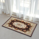Zhonghong European pastoral chenille jacquard door mat entry entrance floor mat washable and machine washable wear-resistant blended woven computer chair mat foot mat non-slip floor mat entrance door T01 brown 70*140CM