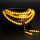 Lv Nong Jewelry Chicken Oil Yellow Old Beeswax 108 Bracelet Multi-turn Beeswax Bracelet Birthday Gift for Men and Women Bead Diameter Approximately 6-6.4mm Multi-turn Hand/Certificate + Gift Box