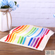 Gold size pure cotton men's business colorful striped face wash towel, cut velvet style, couple's household adult and children's face wash towel, sweat-proof towel, soft, water-absorbent, thick and durable, 36*36CM, blue and brown, 2 packs