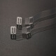 Yates transparent shoulder straps, invisible invisible shoulder straps, underwear accessories, pressure-relieving summer wear, strapless underwear accessories, 5 pairs, transparent shoulder straps 1.5cm wide, 5 pairs