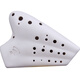 FENG YA OCARINA (FENG YA OCARINA) performance large gamme à trois tubes blanc mat alto C-key ocarina AC ocarina trois tubes blanc mat AC ouverture avant