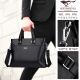 SEPTWOLVES Men's Bag Handbag Men's Briefcase First Layer Cowhide Business Casual Shoulder Bag Buy a Briefcase and Get a Free Handbag - Black TZSHG-01