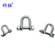 Kemai 304 stainless steel D-shaped safety shackle U-shaped lifting cotter pin with nut shackle D-shaped national standard high-strength U-shaped American safety shackle 304 material M10