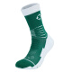 Basketball socks, professional sports basketball men's sports socks, mid-tube anti-odor, anti-slip, thickened towel bottom elite socks green/white (single and double)