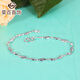 Caibai Jewelry Platinum Bracelet Pt950 Platinum Leaf Bracelet Women's Fashionable Platinum Bracelet Price BJ Platinum Bracelet About 4.57g About 18cm