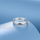 Saturday Fu PT950 platinum ring for men and women, classic glossy couple ring, living ring, single ring, men's ring No. 19 - 4.93g