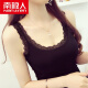 Antarctic camisole women's inner and outer bottoming shirt slim short sleeveless top summer black-thin one size