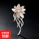 Korean fashion creative versatile pins luxury elegant simple brooch corsage women's coat accessories decoration blue cornflower brooch