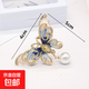 Enamel hand-painted retro literary graceful rhinestone national style butterfly brooch cheongsam coat brooch brooch blue butterfly