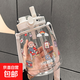 Water Cup 2025 Big Belly Cup Internet Celebrity Straw Cup Girls High-Looking Summer Kettle Cute Cup White 1300ml