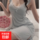 Long Drapey Loose Suspender Nightgown with Padded Pajamas Women's Sexy Lace Home Clothes 5009 L 100-120Jin Jin is equal to 0.5 kg