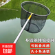 Stainless steel copy net complete set thickened telescopic rod net pocket fish net set anti-hanging fishing net fish folding net fishing gear Reinforced yellow rod + 40 hollow circle + 4mm nano net three-section telescopic 1.8 meters