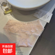 French satin panties, feminine lace, summer thin, comfortable, breathable, seamless girls' low-waist briefs, pink*6195* 1 piece, one size fits all (165) (70-130Jin Jin equals 0.5kg)