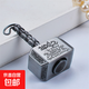 Thor's Hammer Fingertip Gyro Internet Celebrity Toy Stress Reduction Retro Alloy Hammer Finger Spin Handle Piece Ancient Silver