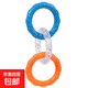 Jingdong Express dog toy pull ring teeth grinding and teeth cleaning tug of war pull toy to relieve boredom blue and orange three-color ring