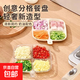 Xinke 1 Yuan Clearance Kitchen Family Compartment Multifunctional Side Dishes Dinner Plate Kitchen Preparation Plate Hot Pot Home 1 Pack Compartment Dinner Plate