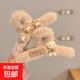 Ins autumn and winter cartoon plush claw clip large shark clip back head hairpin clip women's headwear plush hairpin cat claw bear claw clip 1 pack