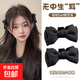 Princess head black bow small clip female hairpin elf ear bangs clip hairpin behind the ear side clip headdress main picture black bow 1 pair