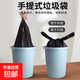 Garbage bag household portable thickened large black kitchen plastic bag affordable rack accessories Portable garbage bag-46*60-20 pieces/roll-black 3 rolls