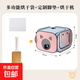Portable and preferred cat drying box, pet bathing, cat hair dryer, dog small folding hair drying tool, pink and blue drying box + silent dryer + customized foot pads