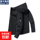 Cotton Jacket Men's Spring and Autumn New Waterproof Thin Windbreaker Outdoor Fishing Four Seasons Mountaineering Wear Trendy Jacket Men Black 2XL