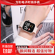 High-looking LED electronic watch, fashionable square student technology sense, super luminous digital personality movement, space white