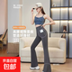 Shark Pants Wear Outside Yoga Pants Barbie Pants Spring, Summer and Autumn Thin Slim Tummy Pants Pilates Waist Lifting Leggings Gray XL (120-140Jin Jin equals 0.5kg)