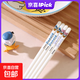 Disney Vertical Grain Ceramic Chopsticks Mickey Donald Duck Children's Home High-end Antibacterial, Mildew and Anti-Slip Vertical Grain Minnie Chopsticks 1 Pair