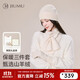 JIUMU cashmere warm scarf, hat and gloves three-piece set for women, winter birthday and Christmas gift for girls in gift box