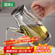 Century-old Zhenghe oil bottle household oil bottle kitchen leak-proof spout does not hang oil glass sesame oil jar vinegar soy sauce seasoning pot 600ml