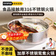 YIYIPAI thickened 316 stainless steel mandarin duck pot hammer pattern hot pot basin household pot induction cooker special 2025 new model mandarin duck hammer pattern three-layer steel thickened with lid 28cm